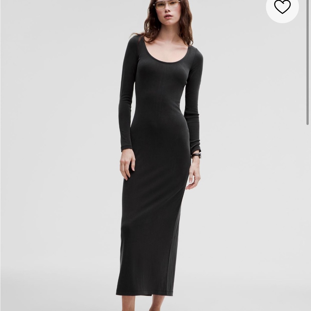 Drapey softstreme long sleeve maxi dress